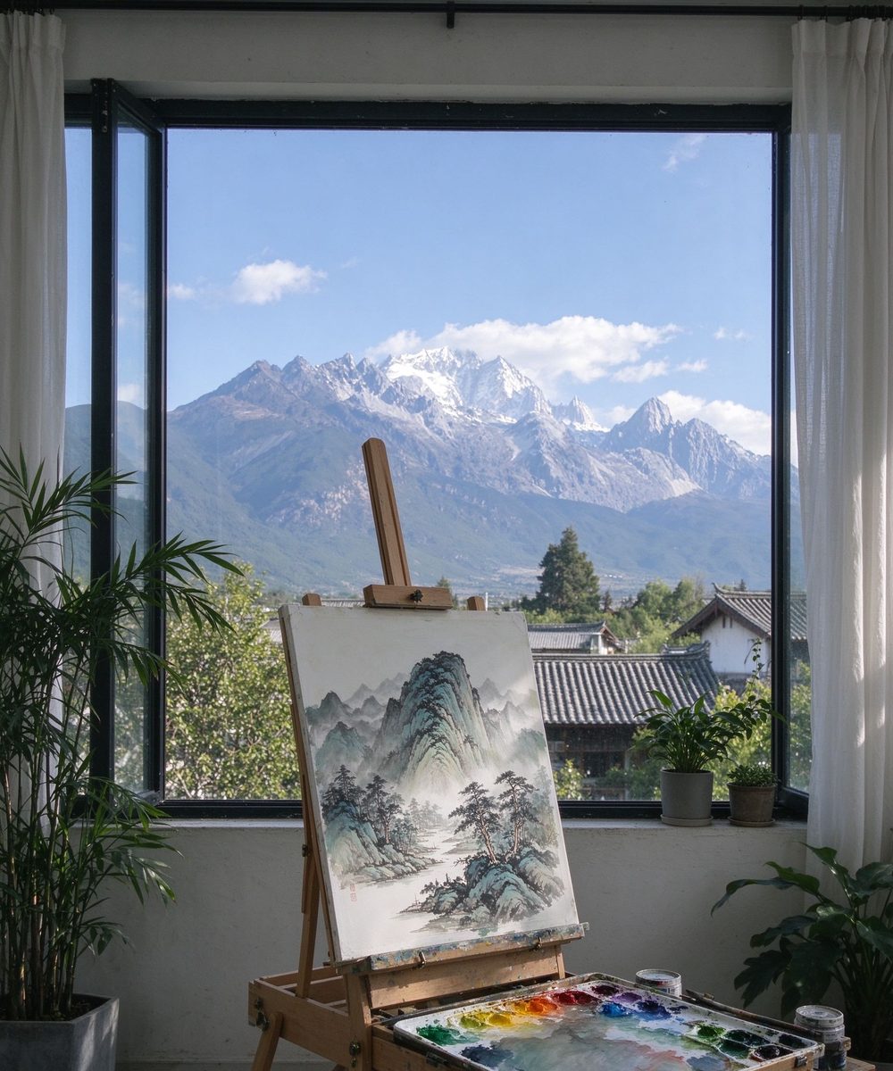 白沙雪山画室